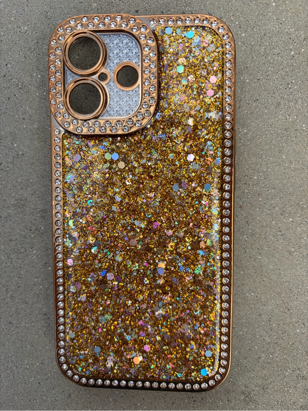 Glitter Bling Gold iPhone 17 NWT Sparkly Case